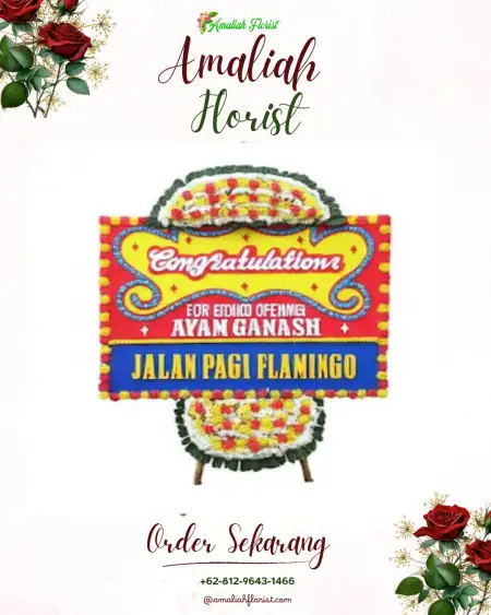 Sewa Papan Bunga Telaga Tawang